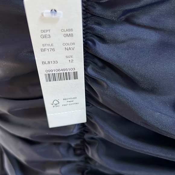 NWT J.Crew ruched sweetheart one piece bathing suit- size 12 - Picture 6 of 7